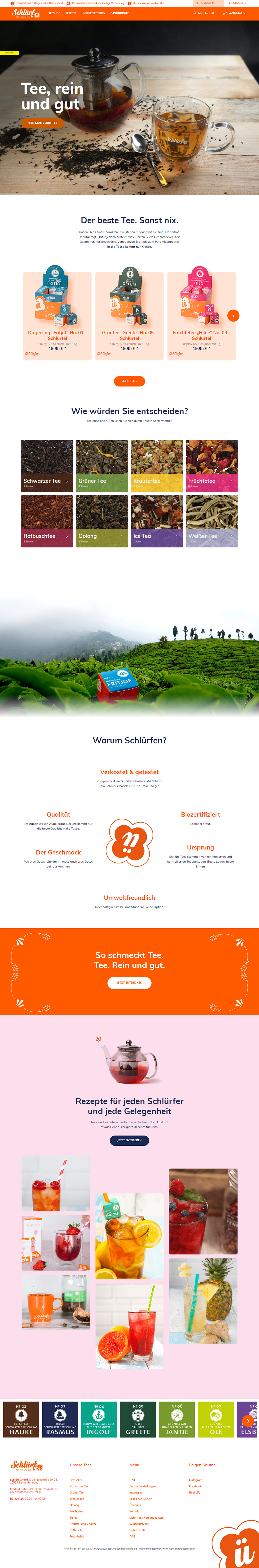 Schluerf Tea Store Snapshot